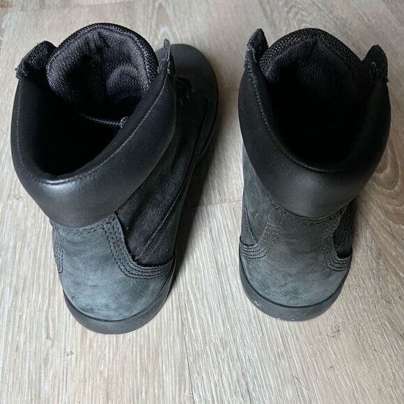 Timberland High Top Sneaker Black Numbuck Suede Leather Londyn 10 Non Slip 10 - Picture 8 of 12